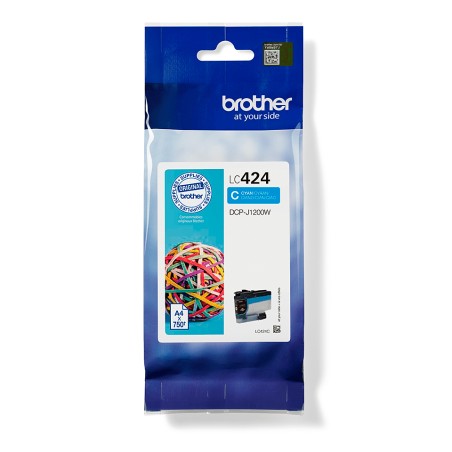 Brother LC424C - Cartouche d'encre transparente - cyan | JDB-Info