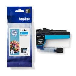 Brother LC424C - Cartouche d'encre transparente - cyan | JDB-Info