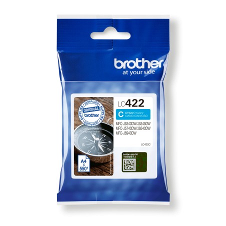Brother LC422C Cartouche d'encre originale - Cyan | JDB-Info