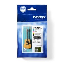 Brother LC421XLVAL - Pack de 4 cartouches d'encre originale | JDB-Info