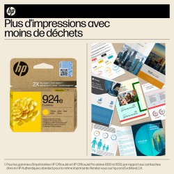 HP 924e Cartouche d’encre authentique Jaune EvoMore | JDB-Info