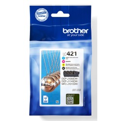Brother LC421VAL - Pack de 4 cartouches d'encre originales | JDB-Info