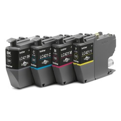 Brother LC421VAL - Pack de 4 cartouches d'encre originales | JDB-Info