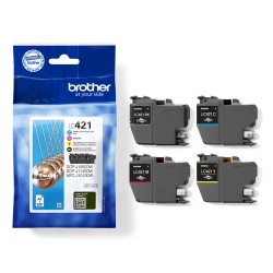 Brother LC421VAL - Pack de 4 cartouches d'encre originales | JDB-Info
