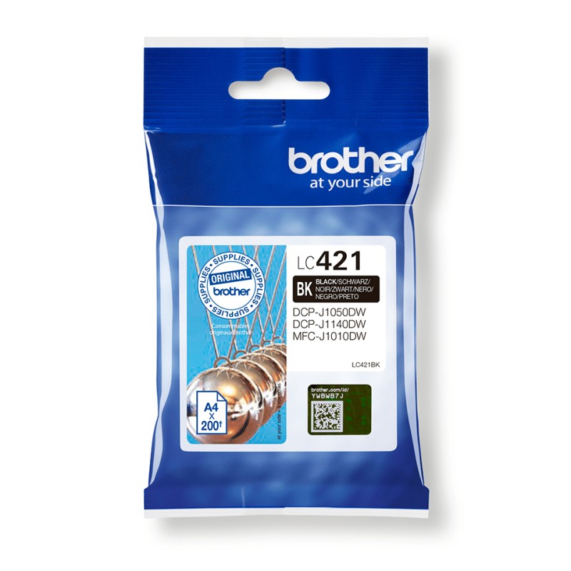 Brother LC421BK - Cartouche d'encre originale - Noire | JDB-Info