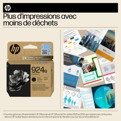 HP 924e Cartouche d’encre authentique Noir EvoMore | JDB-Info