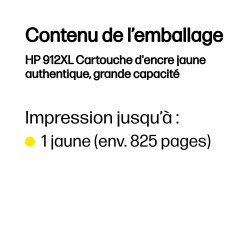 HP 912XL Cartouche d'encre jaune authentique, grande capaci | JDB-Info