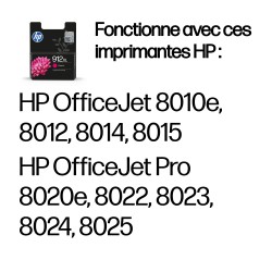 HP 912XL Cartouche d'encre magenta authentique, grande capa | JDB-Info