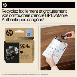 HP 924e Cartouche d’encre authentique Noir EvoMore | JDB-Info