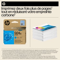 HP 924e Cartouche d’encre authentique Cyan EvoMore | JDB-Info