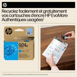 HP 924e Cartouche d’encre authentique Cyan EvoMore | JDB-Info