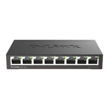 D-Link DGS-108 Non-géré L2 Gigabit Ethernet (10/100/1000) N | JDB-Info