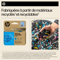 HP 924e Cartouche d’encre authentique Cyan EvoMore | JDB-Info
