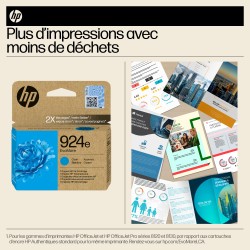 HP 924e Cartouche d’encre authentique Cyan EvoMore | JDB-Info