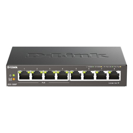 D-Link DGS-1008P/E commutateur réseau Non-géré L2 Gigabit E | JDB-Info
