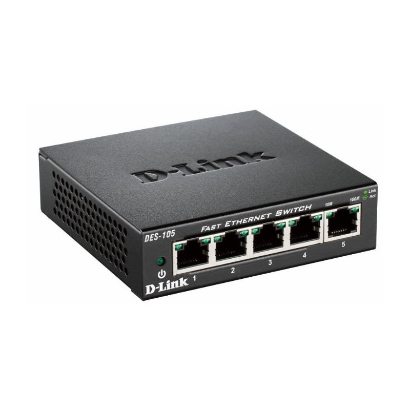 D-Link DES-105 Non-géré L2 Noir | JDB-Info