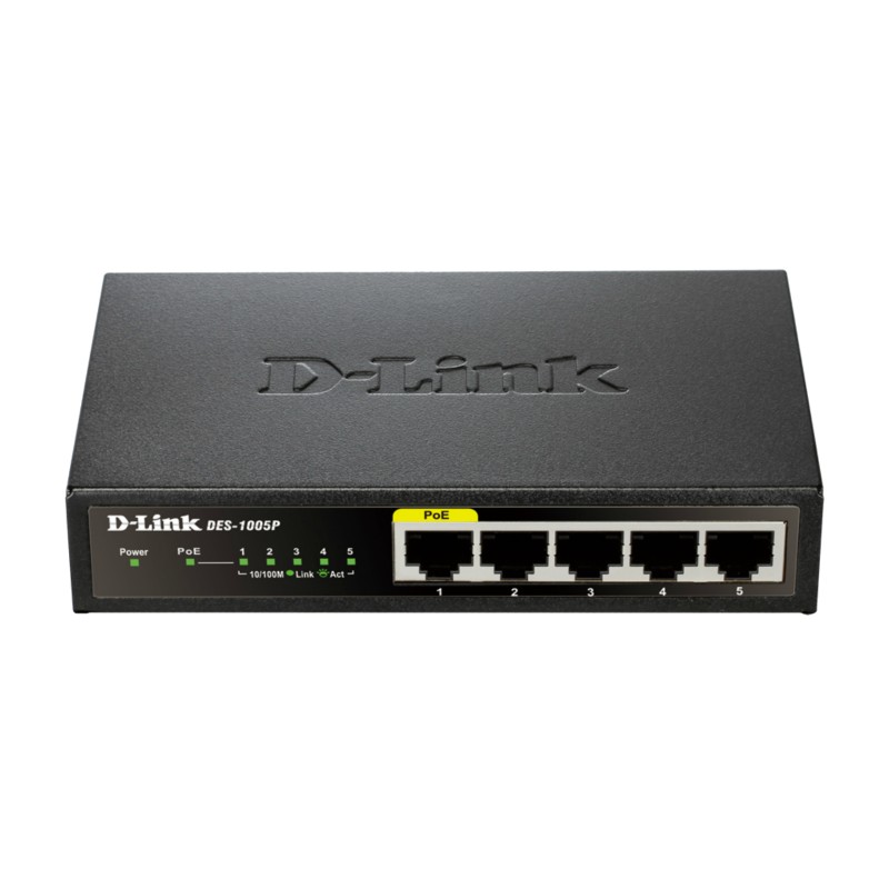 D-Link DES-1005P Non-géré L2 Fast Ethernet (10/100) Connexi | JDB-Info