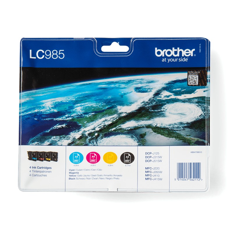 Brother LC985VALBP - Pack de cartouches d'encre originales | JDB-Info