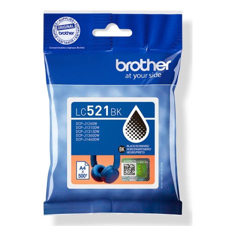 Brother LC521BK Cartouche d'encre originale - Noir | JDB-Info