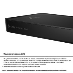 HP Poly Système de visioconférence Poly Studio G62 | JDB-Info