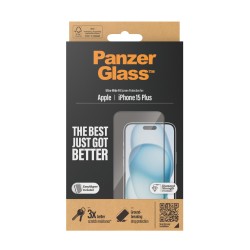 PanzerGlass ® Screen Protector iPhone 15 Plus | Ultra-Wide | JDB-Info