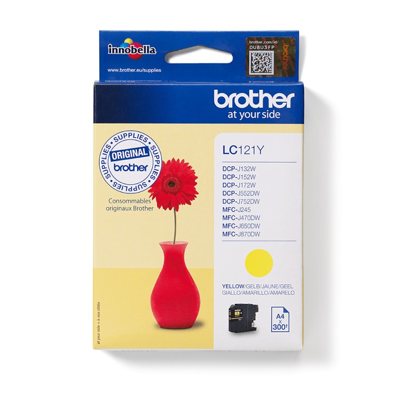 Brother LC-121Y cartouche d'encre 1 pièce(s) Original Jaune | JDB-Info
