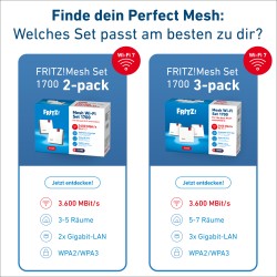 Mesh Set FRITZ!Mesh Wi-Fi Set 1700 3-pack | JDB-Info