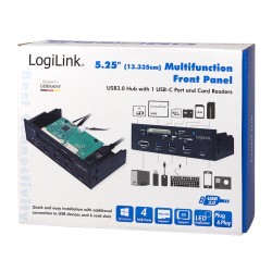 LogiLink UA0341 lecteur de carte mémoire SATA Interne Noir | JDB-Info