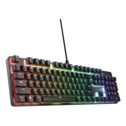 Trust GXT 871 Zora clavier Gaming USB AZERTY Belge Noir | JDB-Info