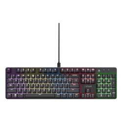 Trust GXT 871 Zora clavier Gaming USB AZERTY Belge Noir | JDB-Info