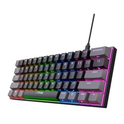 Trust GXT 867 Acira clavier Gaming USB AZERTY Belge Noir, G | JDB-Info