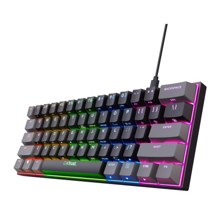 Trust GXT 867 Acira clavier Gaming USB AZERTY Belge Noir, G | JDB-Info