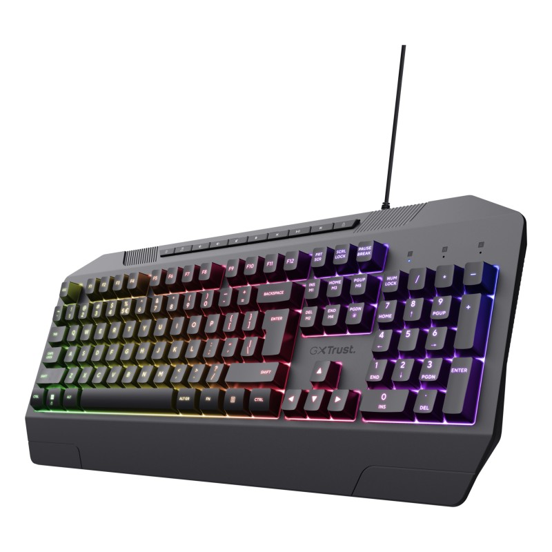 Trust GXT 836 Evocx clavier Gaming USB AZERTY Belge Noir | JDB-Info