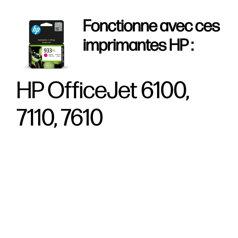 HP 933XL cartouche d'encre magenta grande capacité authenti | JDB-Info