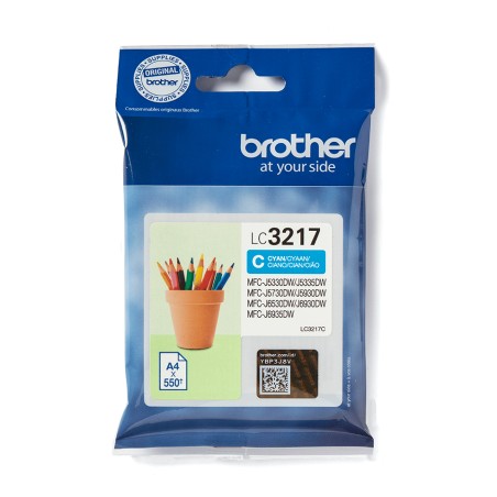 Brother LC3217C - Cartouche d'encre originale – Cyan | JDB-Info