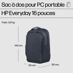 HP Sac à dos pour PC portable Everyday 16 pouces | JDB-Info