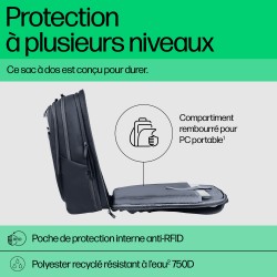 HP Sac à dos pour ordinateur portable Travel Plus 30L 17 po | JDB-Info