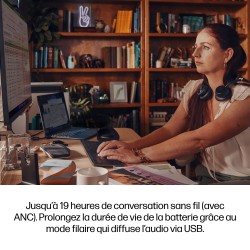 HP Poly Micro-casque Poly Voyager Focus 2 USB-C-C certifié | JDB-Info