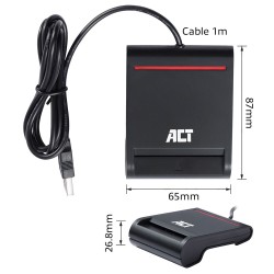 ACT AC6015 lecteur de cartes à puce Intérieure USB USB 2.0 | JDB-Info
