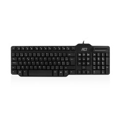ACT AC5475 clavier Bureau USB AZERTY Belge Noir | JDB-Info