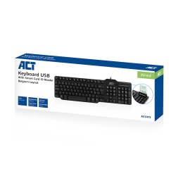 ACT AC5475 clavier Bureau USB AZERTY Belge Noir | JDB-Info