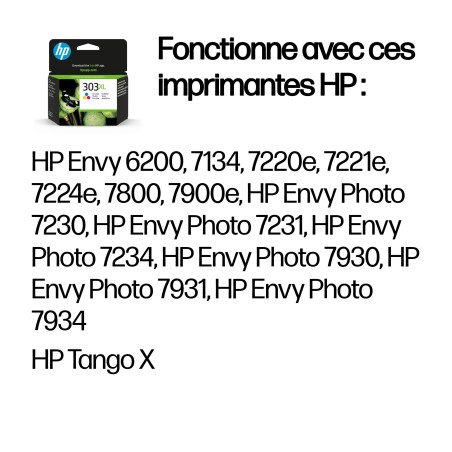 HP Cartouche d’encre trois couleurs 303XL grande capacité a | JDB-Info
