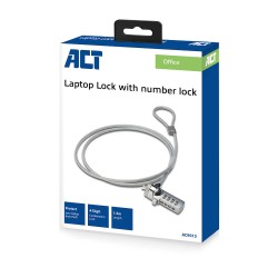 ACT AC9015 câble antivol Argent 1,5 m | JDB-Info