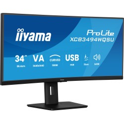 iiyama ProLite XCB3494WQSU-B1 écran plat de PC 86,4 cm (34" | JDB-Info