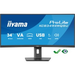 iiyama ProLite XCB3494WQSU-B1 écran plat de PC 86,4 cm (34" | JDB-Info