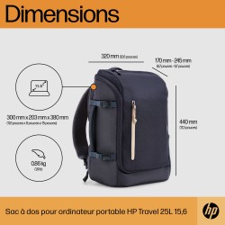 HP Sac à dos pour ordinateur portable Travel 25 litres 15,6 | JDB-Info