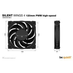 be quiet! Silent Wings 4 120 mm PWM | Ventilateur PC high-s | JDB-Info