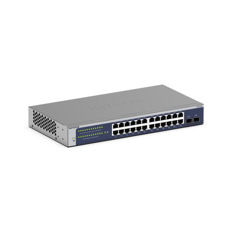 NETGEAR GS724T Géré L2+/L3 Gigabit Ethernet (10/100/1000) 1 | JDB-Info