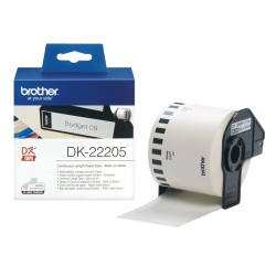 Brother DK-22205 ruban d'étiquette Noir sur blanc | JDB-Info