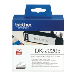 Brother DK-22205 ruban d'étiquette Noir sur blanc | JDB-Info